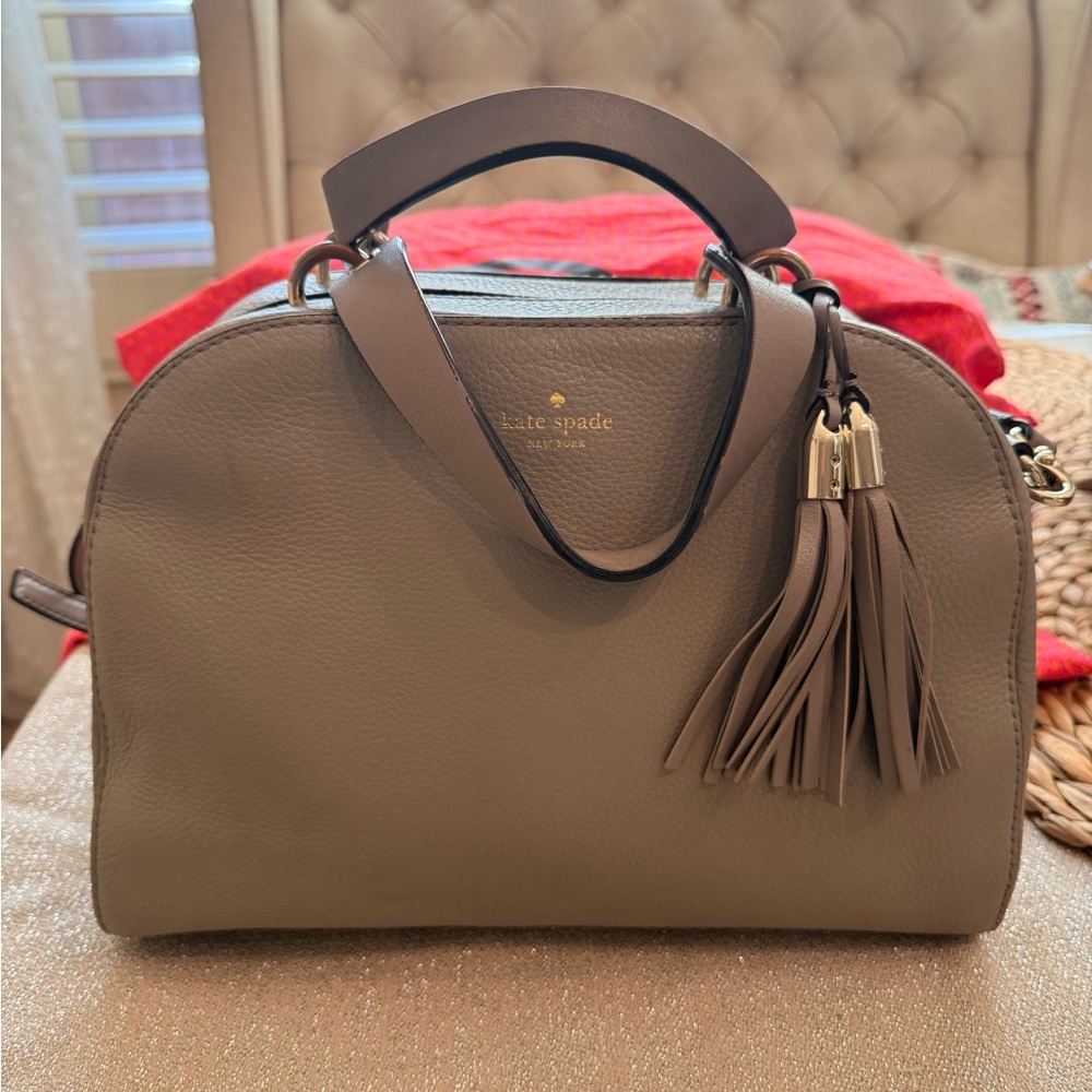 Kate Spade Leather Satchel with Tassels - Picture 3 of 11